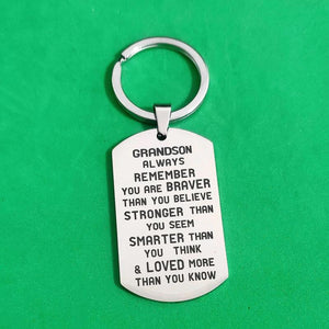 Car Keys Holder for Granddaughter Grandson Birthday Keyring Gift