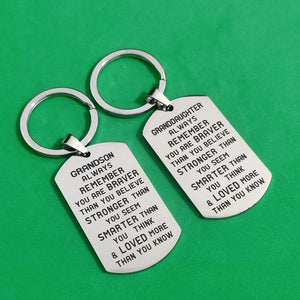 Car Keys Holder for Granddaughter Grandson Birthday Keyring Gift