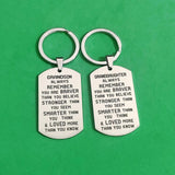 Car Keys Holder for Granddaughter Grandson Birthday Keyring Gift