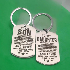 Stainless Steel Keyring Carabiner Gift for Kids - TO MY SON DAUGHTER Birthday