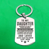 Stainless Steel Keyring Carabiner Gift for Kids - TO MY SON DAUGHTER Birthday