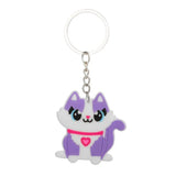 Cartoon PVC Animal Keychain Set - Monkey Elephant Lion
