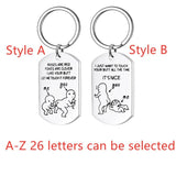 Funny Stainless Steel Keychain Couple Military Jewelry Keychain Pendant Gift