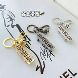 Skateboard Pendant Keychain Men's Hip-hop Stainless Steel Chain Keychain