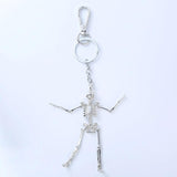 Skull Keychains For Couples Foldable Skeleton Key Chains Key Rings Bag Charm