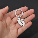 5pcs Stainless Steel Keychain Blank For Engraving Polished