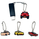 Rocket Keyring Vehicle Series PVC Keychain for Car Key Accessories