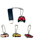 Rocket Keyring Vehicle Series PVC Keychain for Car Key Accessories
