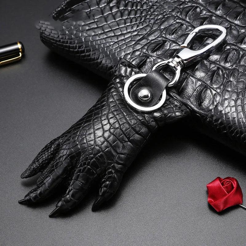 Crocodile Leather Claw Key Chain Car Animal Claw Keyring