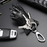 Crocodile Leather Claw Key Chain Car Animal Claw Keyring