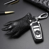 Crocodile Leather Claw Key Chain Car Animal Claw Keyring