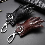 Crocodile Leather Claw Key Chain Car Animal Claw Keyring