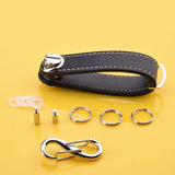 Leather Keychain Holder Smart Key Organizer