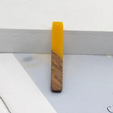 5pcs Resin Wood Charms Bohemian Earrings Pendants DIY Wooden Statement Jewelry
