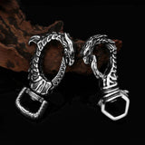 Nordic Vikings Dragon Keychain Men Nidhogg Keyring