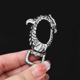 Nordic Vikings Dragon Keychain Men Nidhogg Keyring