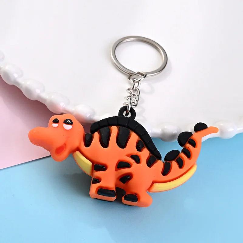 10pcs Dino Key Chain Acrylic Animal Pendant Keychain Jewelry