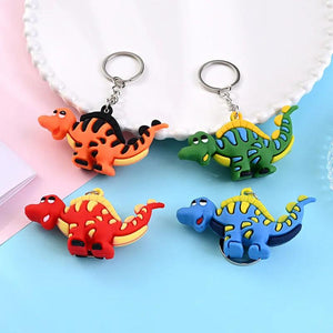 10pcs Dino Key Chain Acrylic Animal Pendant Keychain Jewelry