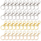 10 Pcs Metal Swivel Trigger Dog Buckle Keychain Hooks DIY Jewelry Key Ring