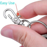10 Pcs Metal Swivel Trigger Dog Buckle Keychain Hooks DIY Jewelry Key Ring