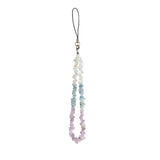 Multicolor Stone Beads Phone Chain DIY Crystal Beaded Chain Pendant
