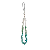 Multicolor Stone Beads Phone Chain DIY Crystal Beaded Chain Pendant