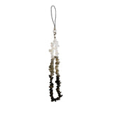 Multicolor Stone Beads Phone Chain DIY Crystal Beaded Chain Pendant