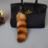 Large Plus Size Raccoon/Fox Tail Keychain Fur Tassel Bag Tag Car Bag Charm