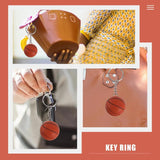 3 Pcs Volleyball Basketball Keychain Party Favors Women Plastic Holder Miss