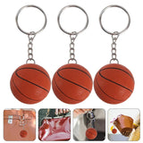 3 Pcs Volleyball Basketball Keychain Party Favors Women Plastic Holder Miss