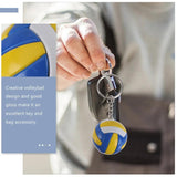 3 Pcs Volleyball Basketball Keychain Party Favors Women Plastic Holder Miss