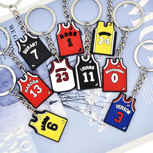 PVC Sport Jersey Keychain Key Rings Key Holders Fit Adult Car Keys
