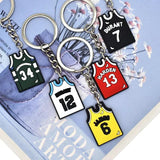 PVC Sport Jersey Keychain Key Rings Key Holders Fit Adult Car Keys