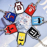 PVC Sport Jersey Keychain Key Rings Key Holders Fit Adult Car Keys
