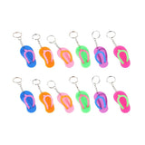 12 Pcs Key Fob Slippers Chain Holder Pendants Small Keychain Hanging Decors