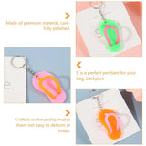 12 Pcs Key Fob Slippers Chain Holder Pendants Small Keychain Hanging Decors