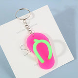 12 Pcs Key Fob Slippers Chain Holder Pendants Small Keychain Hanging Decors