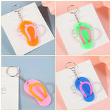 12 Pcs Key Fob Slippers Chain Holder Pendants Small Keychain Hanging Decors