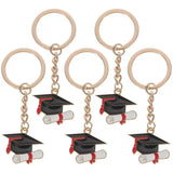 5Pcs Keychains Graduation Season Keyring Gift Bag Metal Decorative Keychains
