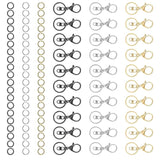 90Pcs Jump Rings Metal Swivel Clasps Lobster Claw Clasps