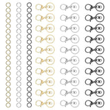 90Pcs Jump Rings Metal Swivel Clasps Lobster Claw Clasps