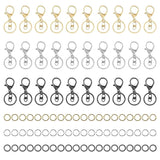 90Pcs Jump Rings Metal Swivel Clasps Lobster Claw Clasps