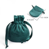 5pcs Velvet Bags Drawstring Pouches Wedding Christmas Party Decoration