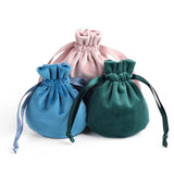 5pcs Velvet Bags Drawstring Pouches Wedding Christmas Party Decoration