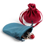 5pcs Velvet Bags Drawstring Pouches Wedding Christmas Party Decoration