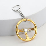 Racing Car Keychain Steering Wheel Metal Key Chain Anime Boyfriend Gift