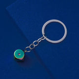 Metal Personality Dice Keyfob Keyring Keychain for Men Women