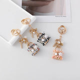 Mini Handbag Lock Keychain Car Pendant Metal Keyring