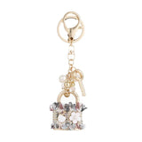 Mini Handbag Lock Keychain Car Pendant Metal Keyring
