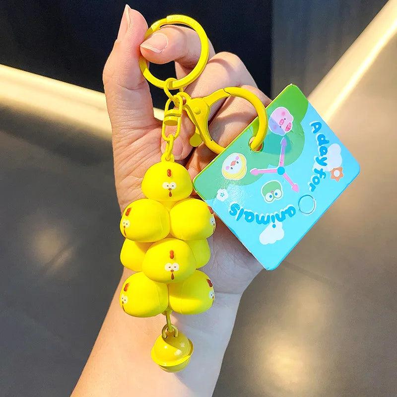 Cute Animal Keychain and Bag Accessory Set